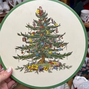 Spode Christmas Tree Back Corked Trivet